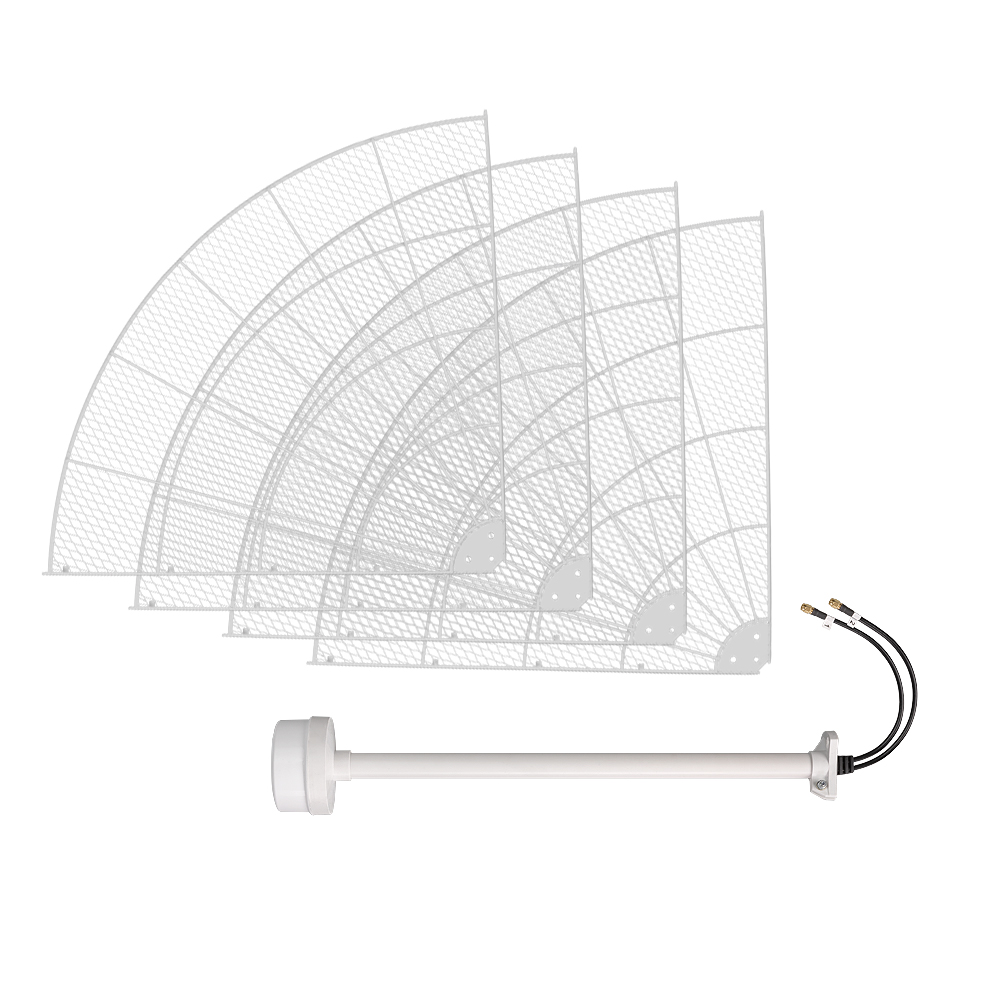 KNA27-1700/4200P - параболическая 4G/5G MIMO антенна 27 дБи, сборная