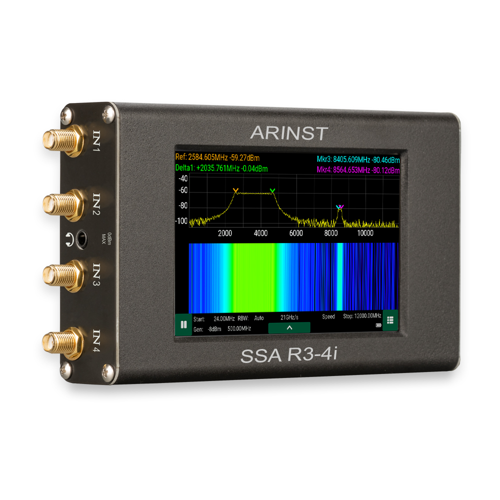 Arinst SSA R3-4i четырех портовый анализатор спектра, 24МГц - 6ГГц